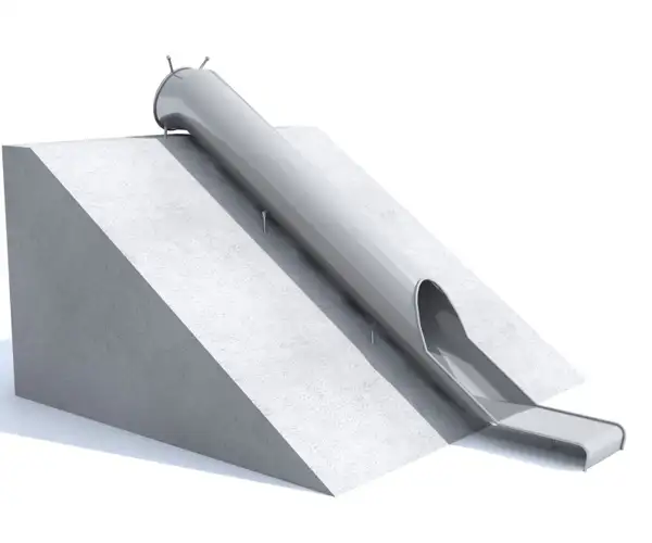 TOBOGGAN TUBO 636cm peint INTER-PLAY