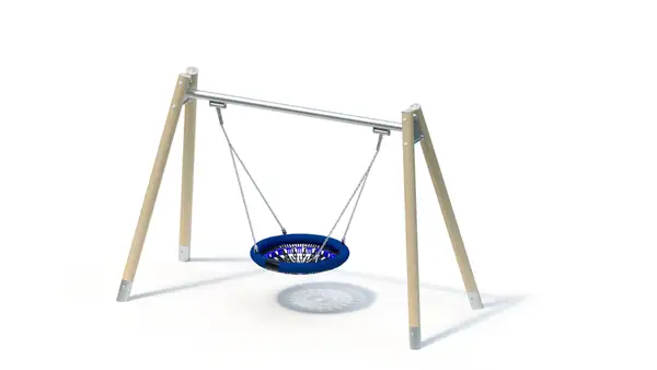 BALANÇOIRE NID (2,00m) - montants robinier lamellé-collé KAISER & KÜHNE