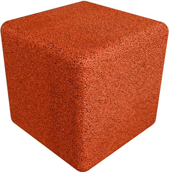 CUBE BORDS ARRONDIS 400mm - EPDM coloris standard KRAIBURG RELASTEC