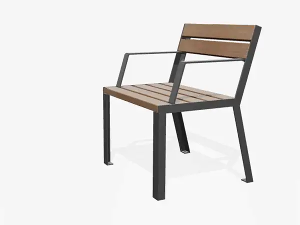 CHAISE HOP HOP 65cm - dossier ouvert et accoudoirs MIRAMONDO