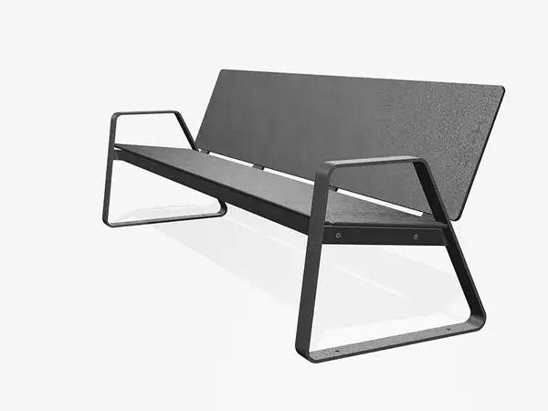 BANC LOUNGE BIBI 200cm - avec accoudoirs MIRAMONDO