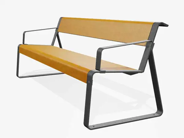 BANC LA SUPERFINE 195cm - avec accoudoirs MIRAMONDO