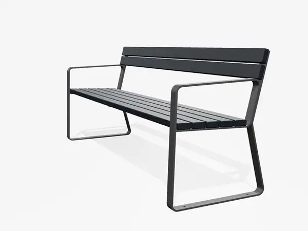 BANC HENRY 194cm - avec accoudoirs MIRAMONDO