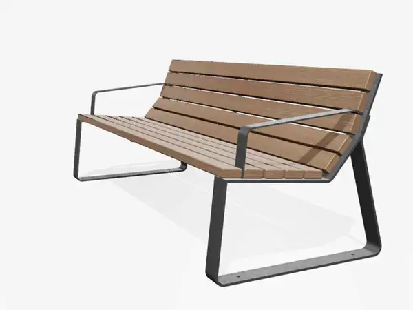 BANC MAYFIELD 198cm - avec accoudoirs MIRAMONDO