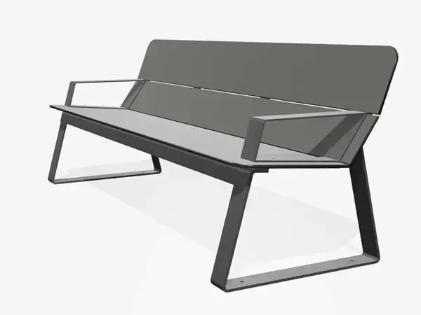 BANC SUPERFLY 200cm - avec accoudoirs MIRAMONDO