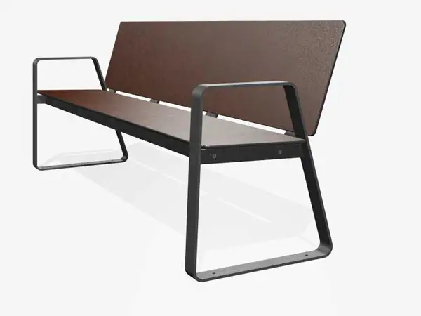 BANC BIBI 200cm - avec accoudoirs MIRAMONDO