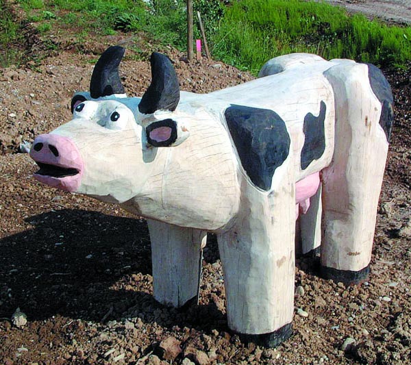 SCULPTURE VACHE LIESE SPIELART