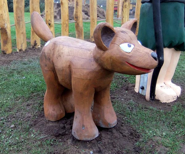 SCULPTURE CHIEN BELLO SPIELART