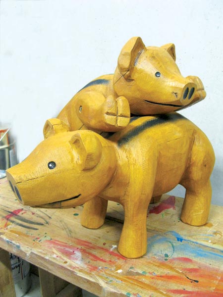 SCULPTURE COCHONS SPIELART