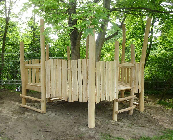 PLATEFORME DANS LES ARBRES KARLSRUHE SPIELART
