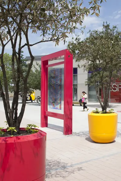 POTERIE BOBOLI FLASHY 90x90cm - coloris jaune PRO URBA