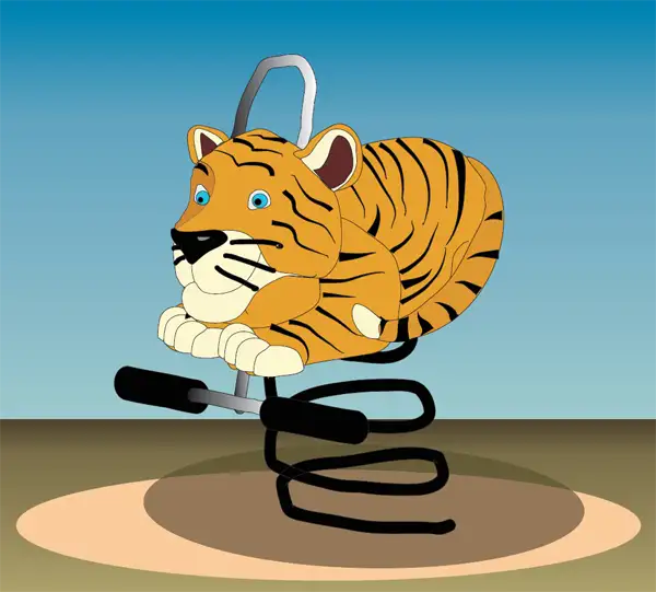 JEU SUR RESSORT TIGRE SPIELART