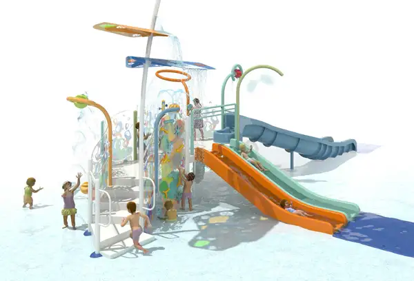PLAYNUK - STRUCTURE n°6 - pataugeoire VORTEX
