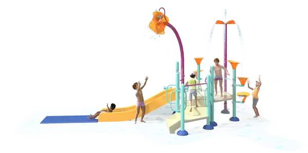 STRUCTURE ELEVATION pour plus petits avec jeu cascade VORTEX
