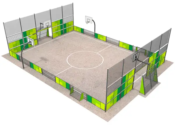 CITY STADE / TERRAIN MULTISPORTS - 2076x1456cm BUGLO PLAY