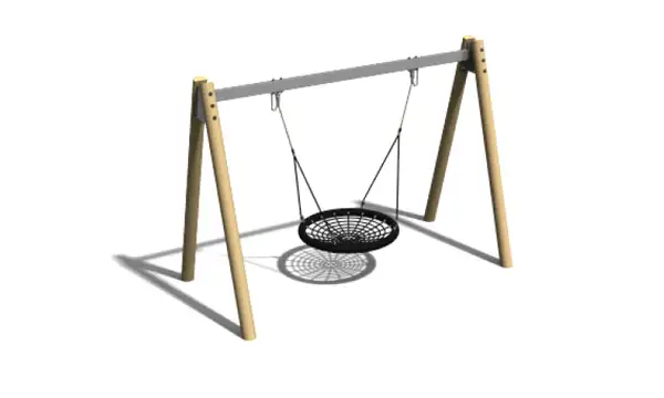 Portique balançoire nid robinier -Hauteur 2,4 m ELVERDAL