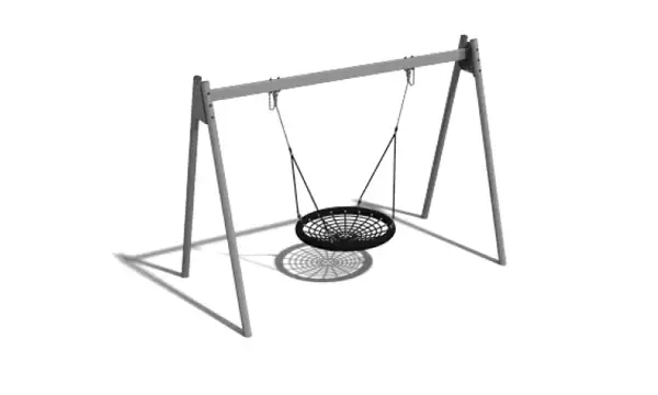 Portique balançoire nid acier -Hauteur 2,4 m ELVERDAL