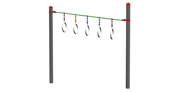 ANNEAUX DE SUSPENSION pour poteaux acier - PARCOURS VARIO HUCK OCCITANIA
