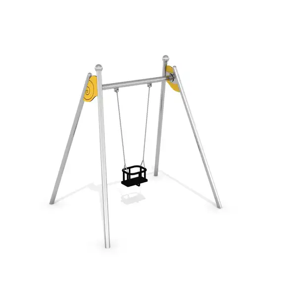 BALANÇOIRE FRAMO 2 - siège bébé - acier inoxydable INTER-PLAY