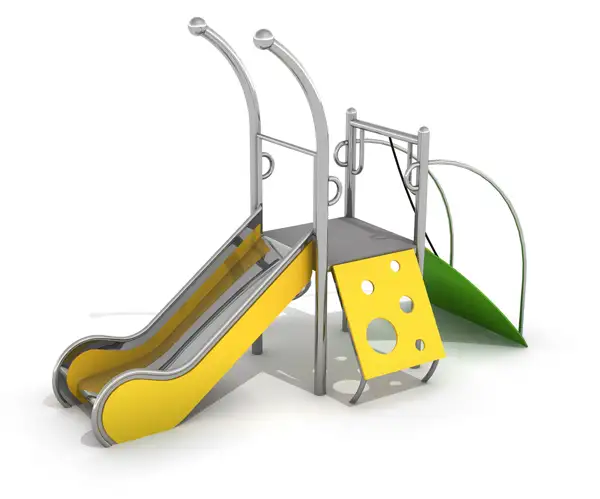 STRUCTURE DE JEUX DOMETO 1-1 - acier inoxydable INTER-PLAY