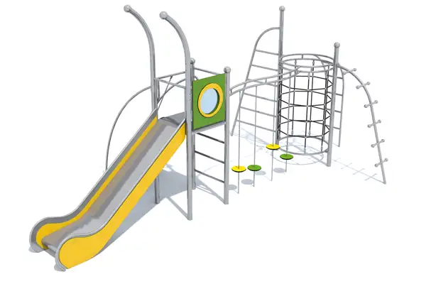 STRUCTURE DE JEUX DOMO 1-2 - acier inoxydable INTER-PLAY