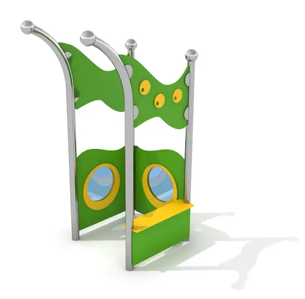 CABANE DE JEUX INFANO 1 - acier inoxydable INTER-PLAY
