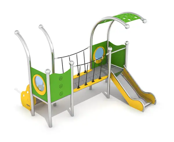 STRUCTURE DE JEUX INFANO 4 - acier inoxydable INTER-PLAY