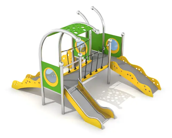 STRUCTURE DE JEUX INFANO 5 - acier inoxydable INTER-PLAY