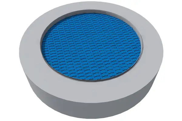 TRAMPOLINE ROND RADO 175 - installation sol souple coulé INTER-PLAY