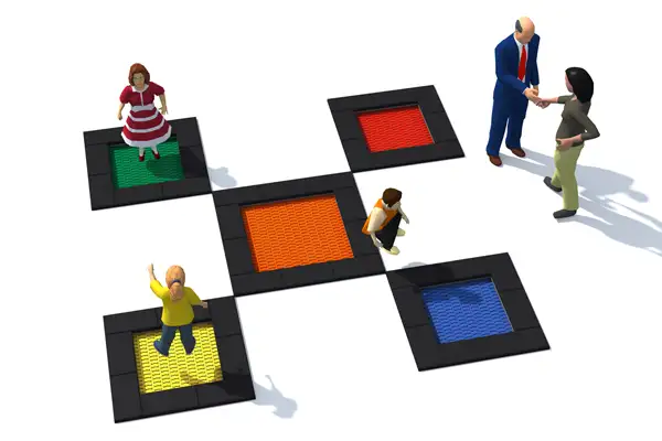 ENSEMBLE DE TRAMPOLINES TUTO 7 INTER-PLAY