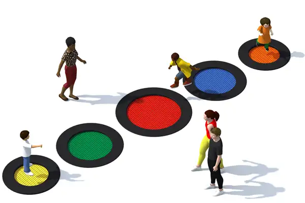 ENSEMBLE DE TRAMPOLINES TUTO 8 INTER-PLAY