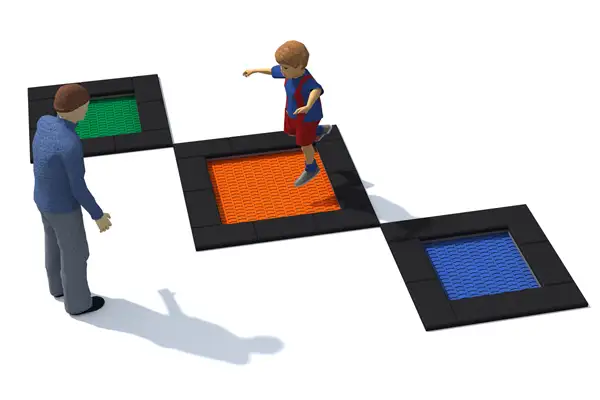ENSEMBLE DE TRAMPOLINES TUTO 9 INTER-PLAY