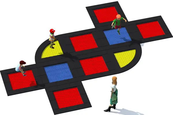 ENSEMBLE DE TRAMPOLINES TUTO 20 INTER-PLAY