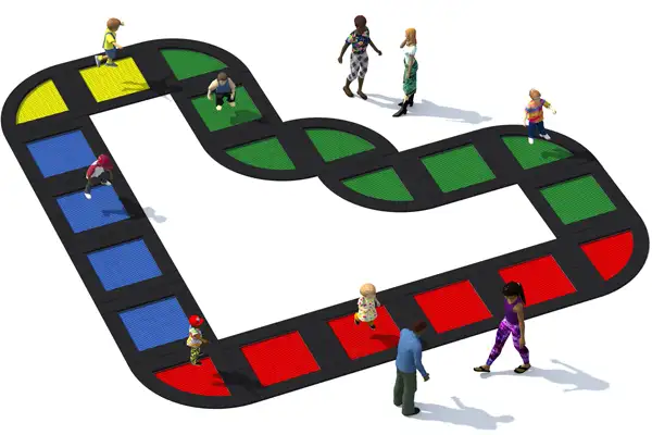 ENSEMBLE DE TRAMPOLINES TUTO 24 INTER-PLAY