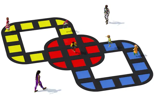 ENSEMBLE DE TRAMPOLINES TUTO 25 INTER-PLAY