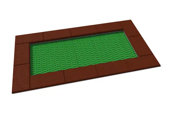 TRAMPOLINE RECTANGULAIRE ORTA - 125x225cm INTER-PLAY