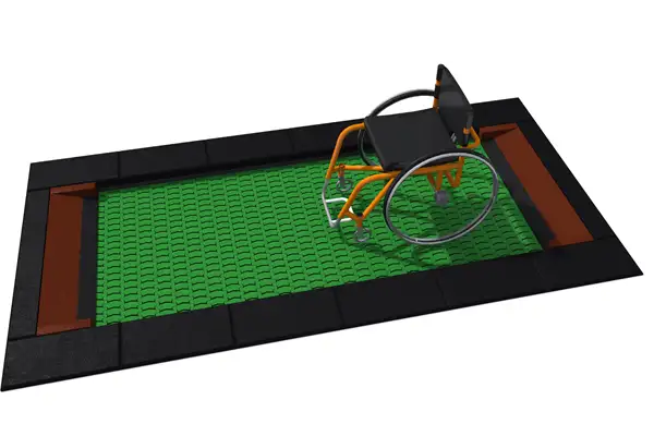 TRAMPOLINE RECTANGULAIRE ORTA-I - 150x250cm INTER-PLAY