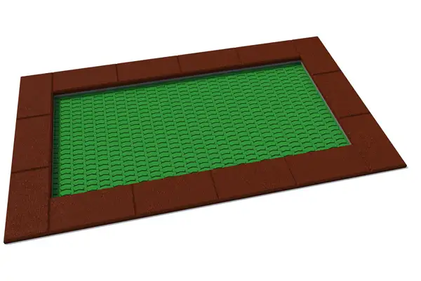 TRAMPOLINE RECTANGULAIRE ORTA - 150x250cm INTER-PLAY