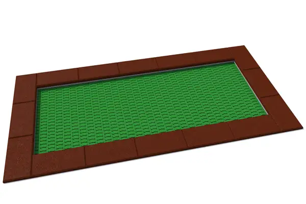 TRAMPOLINE RECTANGULAIRE ORTA - 150x300cm INTER-PLAY