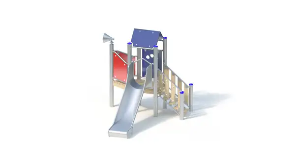 STRUCTURE DE JEUX - montants acier inoxydable KAISER & KÜHNE