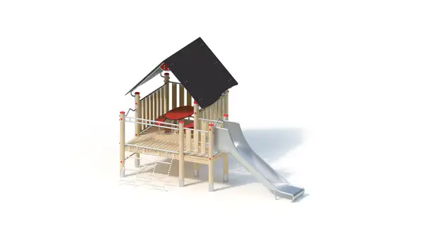 STRUCTURE DE JEUX - montants robinier lamellé-collé KAISER & KÜHNE