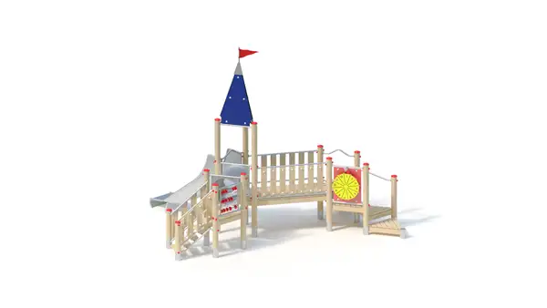 STRUCTURE DE JEUX - montants robinier lamellé-collé KAISER & KÜHNE