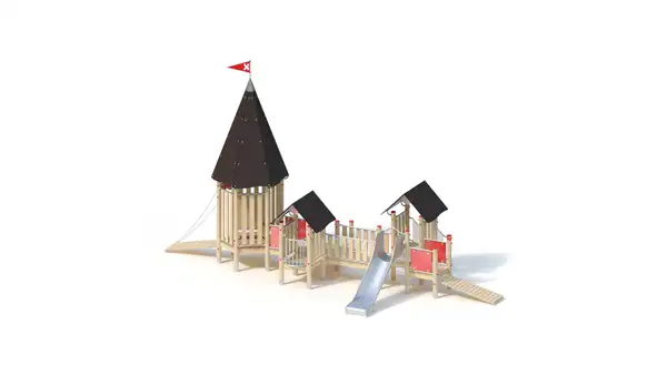 STRUCTURE DE JEUX - montants robinier lamellé-collé KAISER & KÜHNE