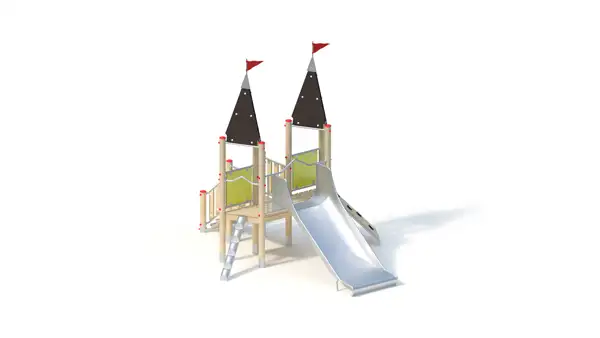 STRUCTURE DE JEUX - montants robinier lamellé-collé KAISER & KÜHNE
