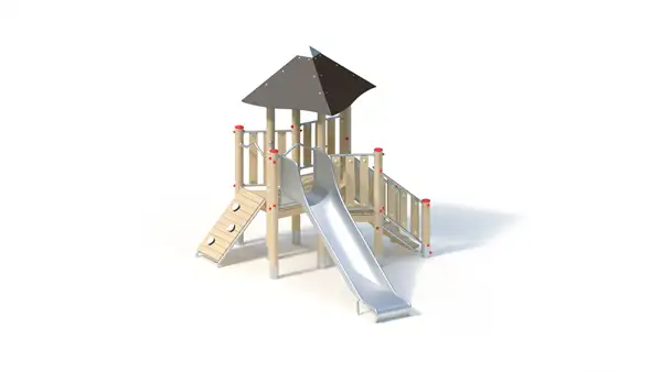 STRUCTURE DE JEUX - montants robinier lamellé-collé KAISER & KÜHNE