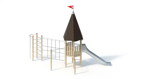 STRUCTURE DE JEUX - montants robinier lamellé-collé KAISER & KÜHNE