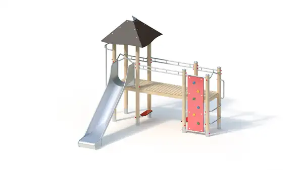 STRUCTURE DE JEUX - montants robinier lamellé-collé KAISER & KÜHNE