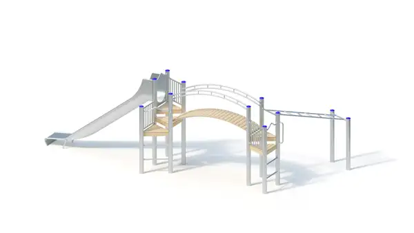STRUCTURE DE JEUX - montants acier inoxydable KAISER & KÜHNE