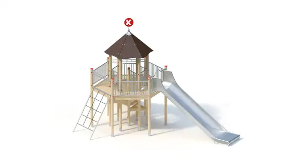 STRUCTURE DE JEUX - montants robinier lamellé-collé KAISER & KÜHNE