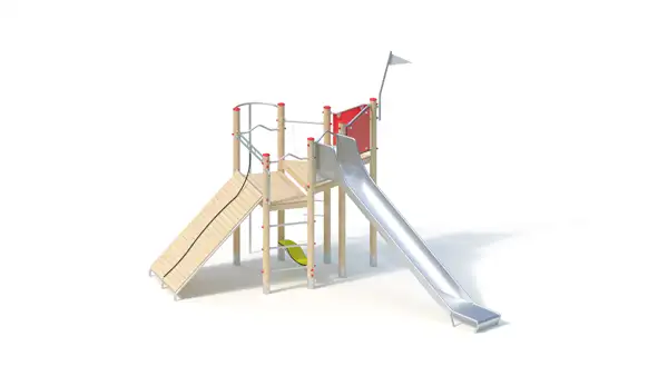 STRUCTURE DE JEUX - montants robinier lamellé-collé KAISER & KÜHNE